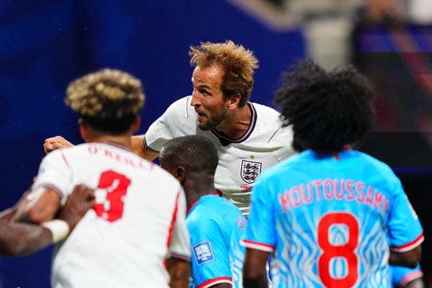 England v DR Congo - FIFA World Cup, WM, Weltmeisterschaft, Fussball 2026 - Round of 32 ATLANTA, USA - JULY 1: Harry Kane of England in action during 2026 FIFA World Cup Round of 32 match between England and DR Congo at Mercedes-Benz Stadium (Atlanta Stadium) in Atlanta, Georgia, United States on July 1, 2026. Evrim Aydin Anadolu Georgia United States. Editorial use only. Please get in touch for any other usage.  Copyright: x2026xAnadoluxEvrimxAydinx