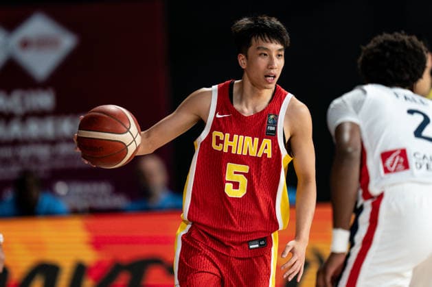 France v China - Round of 16 - FIBA U17, U 17 Basketball World Cup 2026 Minghao Shi of China competes during the FIBA U17 Basketball World Cup Round of 16 game between France and China at BDC Main Venue in Istanbul, Turkey, on July 1, 2026. Istanbul Istanbul Turkey  Copyright: xYagizxGurtugx originalFilename:gurtug-francevc260701_np1FH.jpg
