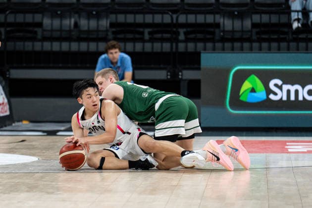 Japan v Lithuania - Round of 16 - FIBA U17, U 17 Basketball World Cup 2026 Kuon Sato of Japan competes during the FIBA U17 Basketball World Cup Round of 16 game between Japan and Lithuania at BDC Main Venue in Istanbul, Turkey, on July 1, 2026. Istanbul Istanbul Turkey  Copyright: xYagizxGurtugx originalFilename:gurtug-japanvli260701_np8A2.jpg