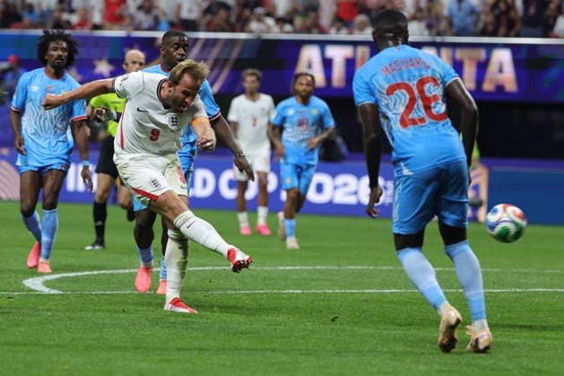 FIFA World Cup, WM, Weltmeisterschaft, Fussball 2026 - Round of 32 - England vs DR Congo Harry Kane of England scores the 2-1 lead during the FIFA World Cup 2026 Round of 32 match England against Democratic Republic of Congo, in Atlanta, USA, 01 July 2026. ATLANTA United States  Copyright: xCRISTOBALxHERRERA-ULASHKEVICHx