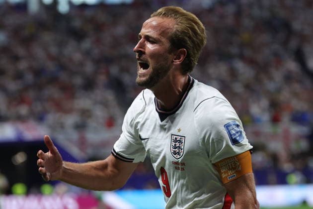 FIFA World Cup, WM, Weltmeisterschaft, Fussball 2026 - Round of 32 - England vs DR Congo Harry Kane of England celebrates after scoring the 2-1 lead during the FIFA World Cup 2026 Round of 32 match England against Democratic Republic of Congo, in Atlanta, USA, 01 July 2026. ATLANTA United States  Copyright: xCRISTOBALxHERRERA-ULASHKEVICHx