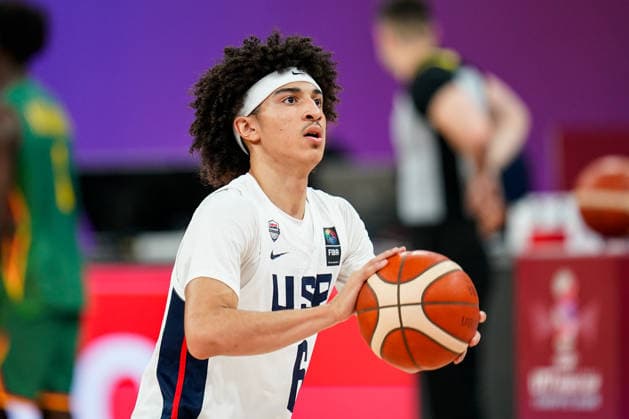 USA v Cameroon - Round of 16 - FIBA U17, U 17 Basketball World Cup 2026 Cayden Daughtry of the United States competes during the FIBA U17 Basketball World Cup Round of 16 game between the United States and Cameroon at BDC Main Venue in Istanbul, Turkey, on July 1, 2026. Istanbul Istanbul Turkey  Copyright: xYagizxGurtugx originalFilename:gurtug-usavcame260701_npLd4.jpg