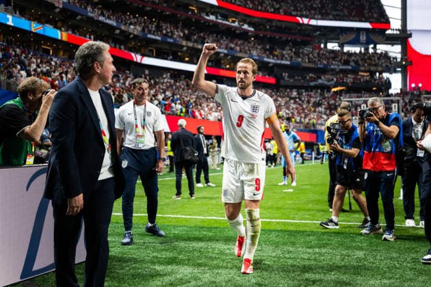 260701 Harry Kane of England celebrates after the FIFA World Cup, WM, Weltmeisterschaft, Fussball 2026 round of 32 football match between England and Congo DR on July 1, 2026 in Atlanta. Photo: Jon Olav Nesvold BILDBYRAN COP 217 JE0138 fotboll football soccer fotball vm fotbolls-vm fotball-vm fotbolls-vm 2026 fifa world cup 2026 sextondelsfinal round of 32 21 bbeng celebration jubel *** 260701 Harry Kane of England celebrates after the FIFA World Cup 2026 Round of 32 soccer match between England and the Democratic Republic of the Congo on July 1, 2026 in Atlanta. Photo by Jon Olav Nesvold, BILDBYRAN COP 217 JE0138 soccer football fotball World Cup soccer World Cup 2026 FIFA World Cup 2026 Round of 32 21 BBENG celebration, cheering  Copyright: JONxOLAVxNESVOLD BB260701JE092