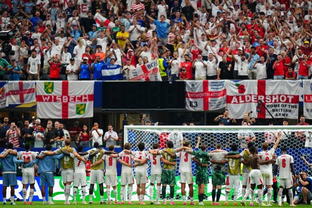 England v DR Congo - FIFA World Cup, WM, Weltmeisterschaft, Fussball 2026 - Round of 32 ATLANTA, USA - JULY 1: Players of England celebrate after the 2026 FIFA World Cup Round of 32 match between England and DR Congo at Mercedes-Benz Stadium (Atlanta Stadium) in Atlanta, Georgia, United States on July 1, 2026. Evrim Aydin Anadolu Georgia United States. Editorial use only. Please get in touch for any other usage.  Copyright: x2026xAnadoluxEvrimxAydinx