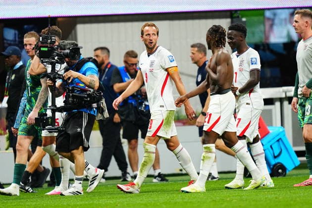 England v DR Congo - FIFA World Cup, WM, Weltmeisterschaft, Fussball 2026 - Round of 32 ATLANTA, USA - JULY 1: Players of England celebrate after the 2026 FIFA World Cup Round of 32 match between England and DR Congo at Mercedes-Benz Stadium (Atlanta Stadium) in Atlanta, Georgia, United States on July 1, 2026. Evrim Aydin Anadolu Georgia United States. Editorial use only. Please get in touch for any other usage.  Copyright: x2026xAnadoluxEvrimxAydinx