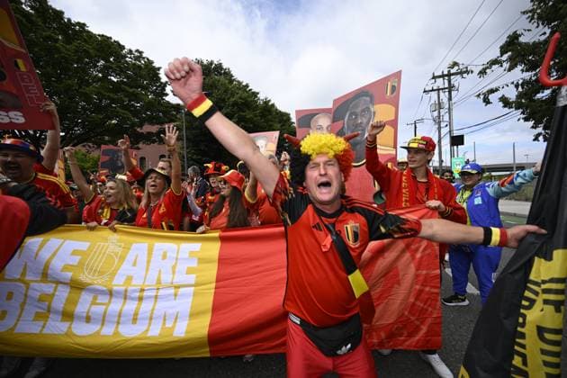 Belgium vs Senegal - 2026 FIFA World Cup, WM, Weltmeisterschaft, Fussball SEATTLE, USA - JULY 01 : Supporters and fans before the FIFA World Cup 2026 Round of 32 match between Belgium and Senegal at the Lumen Field stadium on July 01, 2026 in Seattle, USA, 15 06 2026 Seattle United States of America  Copyright: xNicoxVereeckenx