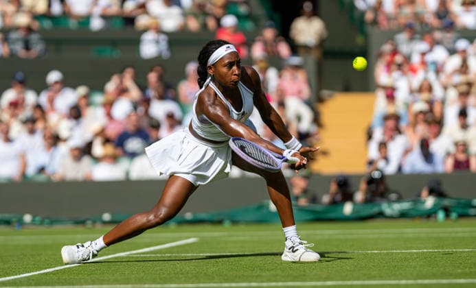 Tennis - Wimbledon Championship 2026 - Day 3 LONDON, ENGLAND - Wednesday, July 1, 2026: Coco Gauff (USA) during the Ladies Singles Second Round match on Day Three of The Championships Wimbledon 2026 at the All England Lawn Tennis and Croquet Club. (Photo by Kirsten Holst Propaganda) LONDON All England Lawn Tennis and Croquet Club GREATER LONDON ENGLAND  Copyright: xKirstenxHolstx 2026-07-01-022-Wimbledon_D3