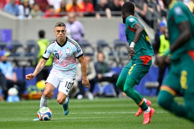 Belgium vs Senegal - 2026 FIFA World Cup, WM, Weltmeisterschaft, Fussball SEATTLE, USA - JULY 01 : Trossard Leandro forward of Belgium in action during the FIFA World Cup 2026 Round of 32 match between Belgium and Senegal at the Lumen Field stadium on July 01, 2026 in Seattle, USA, 01 07 2026 Seattle United States of America  Copyright: xNicoxVereeckenx