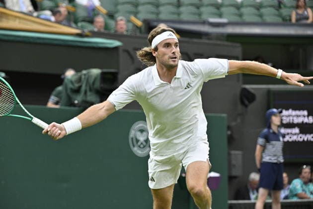 Tennis - Wimbledon 2026 - ITF - The Championships - 01 06 2026 - Tennis - Wimbledon 2026 - ITF - The Championships - 01 06 2026 -Stefanos Tsitsipras - Grece London  Copyright: xChryslenexCaillaud Psnewzx