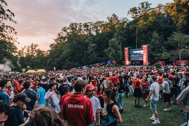 Football, 2026 FIFA World Cup, Belgium v Senegal, public viewing in Brussels