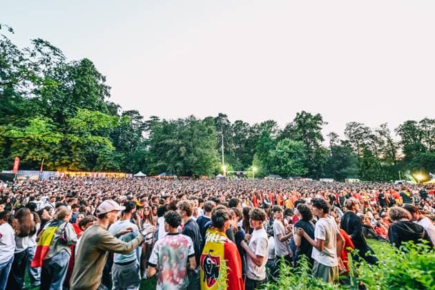 Belgian fans and supporters pictured during a soccer game between Belgian national team, Nationalteam Red Devils and Senegal at the 2026 World Cup, on Wednesday 01 July 2026, at Place Dumont, in Stockel, Brussels. EMILExWINDAL  x180116865x