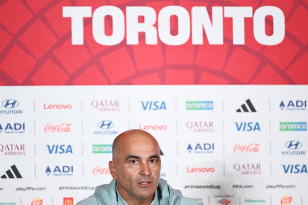Canada, Toronto, 010726. BMO field stadium. The press conference, PK, Pressekonferenz of the coach of the Portuguese football team, Roberto Martinez, the day before the round of 16 match against Croatia as part of the FIFA world football championship. Photo: Boris Kovacev CROPIX Copyright: xxBorisxKovacevx konferencija_martinez6-010726