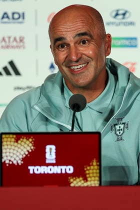 FIFA World Cup, WM, Weltmeisterschaft, Fussball 2026 - Portugal press conference, PK, Pressekonferenz Portugal soccer team head coach Roberto Martinez speaks during the press conference at the Toronto Stadium for the FIFA World Cup 2026, Toronto, Canada, 01 July 2026. Toronto Toronto Canada  Copyright: xMIGUELxA.xLOPESx