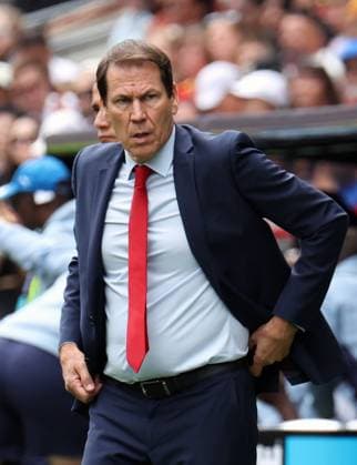 Belgium s head coach Rudi Garcia looks dejected during a soccer game between Belgian national team, Nationalteam Red Devils and Senegal, on Wednesday 01 July 2026, at the Seattle Field, in Seattle, a 1 16 finals game in the FIFA World Cup, WM, Weltmeisterschaft, Fussball 2026. BRUNOxFAHY  x180118170x