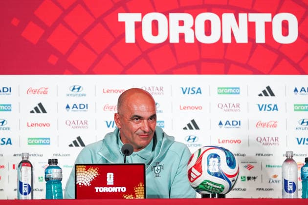 Portugal vs Croatia FIFA World Cup, WM, Weltmeisterschaft, Fussball 2026 Round of 32 press conference, PK, Pressekonferenz Vitinha 23 of Portugal during the 2026 FIFA World Cup MD-1 Press Conference ahead of the Round of 32 match between Portugal and Croatia at Toronto Stadium. on July 1, 2026 in Toronto, Canada. (Photo by Leonardo Ramirez Eyepix Group) Copyright: xLeonardoxRamirezx xEyepixxGroupx LR26062026-01571