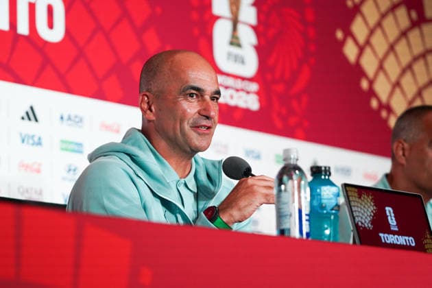 Portugal vs Croatia FIFA World Cup, WM, Weltmeisterschaft, Fussball 2026 Round of 32 press conference, PK, Pressekonferenz Vitinha 23 of Portugal during the 2026 FIFA World Cup MD-1 Press Conference ahead of the Round of 32 match between Portugal and Croatia at Toronto Stadium. on July 1, 2026 in Toronto, Canada. (Photo by Leonardo Ramirez Eyepix Group) Copyright: xLeonardoxRamirezx xEyepixxGroupx LR26062026-01443