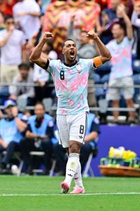 Belgium vs Senegal - 2026 FIFA World Cup, WM, Weltmeisterschaft, Fussball SEATTLE, USA - JULY 01 : Tielemans Youri midfielder of Belgium celebrates after scoring during the FIFA World Cup 2026 Round of 32 match between Belgium and Senegal at the Lumen Field stadium on July 01, 2026 in Seattle, USA, 15 06 2026 Seattle United States of America  Copyright: xJanxDexMeuleneirx