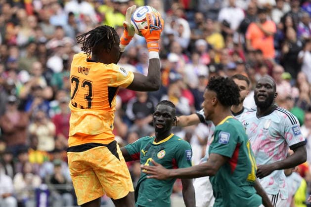 FIFA World Cup, WM, Weltmeisterschaft, Fussball 2026 - Round of 32 - Belgium vs Senegal Goalkeeper Mory Diaw of Senegal in action during the FIFA World Cup 2026 Round of 32 match Belgium against Senegal, in Seattle, Washington, USA, 01 July 2026. SEATTLE United States  Copyright: xSTEPHENxBRASHEARx