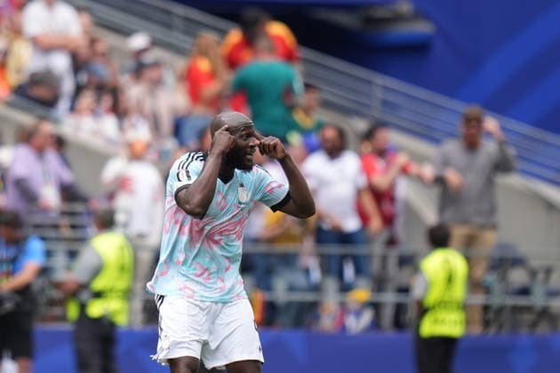 Belgium v Senegal - FIFA World Cup, WM, Weltmeisterschaft, Fussball 2026 - Round of 32 SEATTLE, USA - JULY 01: Romelu Lukaku of Belgium celebrates after scoring a goal during the 2026 FIFA World Cup Round of 32 match between Belgium and Senegal at Lumen Field (Seattle Stadium) in Seattle, Washington, United States on July 01, 2026. Ercin Erturk Anadolu Washington United States. Editorial use only. Please get in touch for any other usage.  Copyright: x2026xAnadoluxErcinxErturkx