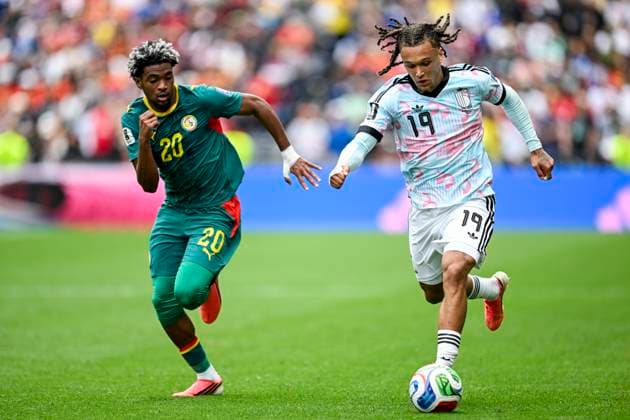 Belgium vs Senegal - 2026 FIFA World Cup, WM, Weltmeisterschaft, Fussball SEATTLE, USA - JULY 01 : Moreira Da Silva Diego defender of Belgium in action during the FIFA World Cup 2026 Round of 32 match between Belgium and Senegal at the Lumen Field stadium on July 01, 2026 in Seattle, USA, 15 06 2026 Seattle United States of America  Copyright: xNicoxVereeckenx
