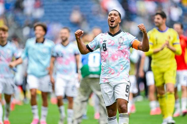 Belgium vs Senegal - 2026 FIFA World Cup, WM, Weltmeisterschaft, Fussball SEATTLE, USA - JULY 01 : Tielemans Youri midfielder of Belgium celebrating their victory during the FIFA World Cup 2026 Round of 32 match between Belgium and Senegal at the Lumen Field stadium on July 01, 2026 in Seattle, USA, 15 06 2026 Seattle United States of America  Copyright: xNicoxVereeckenx