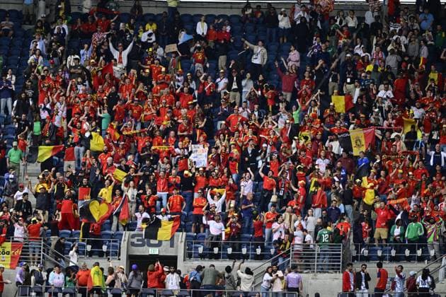 Belgium vs Senegal - 2026 FIFA World Cup, WM, Weltmeisterschaft, Fussball SEATTLE, USA - JULY 01 : Supporters and fans during the FIFA World Cup 2026 Round of 32 match between Belgium and Senegal at the Lumen Field stadium on July 01, 2026 in Seattle, USA, 15 06 2026 Seattle United States of America  Copyright: xJanxDexMeuleneirx