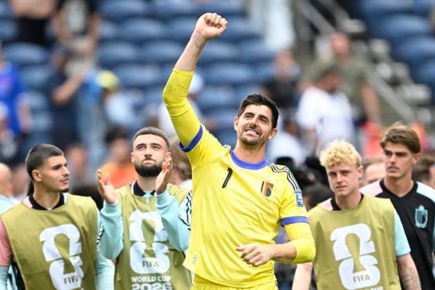 Belgium vs Senegal - 2026 FIFA World Cup, WM, Weltmeisterschaft, Fussball SEATTLE, USA - JULY 01 : Courtois Thibaut goalkeeper of Belgium celebrating their victory during the FIFA World Cup 2026 Round of 32 match between Belgium and Senegal at the Lumen Field stadium on July 01, 2026 in Seattle, USA, 15 06 2026 Seattle United States of America  Copyright: xNicoxVereeckenx