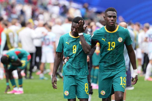 Belgium v Senegal - FIFA World Cup, WM, Weltmeisterschaft, Fussball 2026 - Round of 32 SEATTLE, USA - JULY 01: Lamine Camara (8) of Senegal reacts after the 2026 FIFA World Cup Round of 32 match between Belgium and Senegal at Lumen Field (Seattle Stadium) in Seattle, Washington, United States on July 01, 2026. Ercin Erturk Anadolu Washington United States. Editorial use only. Please get in touch for any other usage.  Copyright: x2026xAnadoluxErcinxErturkx