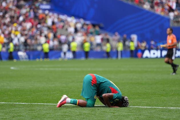 Belgium v Senegal - FIFA World Cup, WM, Weltmeisterschaft, Fussball 2026 - Round of 32 SEATTLE, USA - JULY 01: Ibrahim Mbaye of Senegal reacts after the 2026 FIFA World Cup Round of 32 match between Belgium and Senegal at Lumen Field (Seattle Stadium) in Seattle, Washington, United States on July 01, 2026. Ercin Erturk Anadolu Washington United States. Editorial use only. Please get in touch for any other usage.  Copyright: x2026xAnadoluxErcinxErturkx