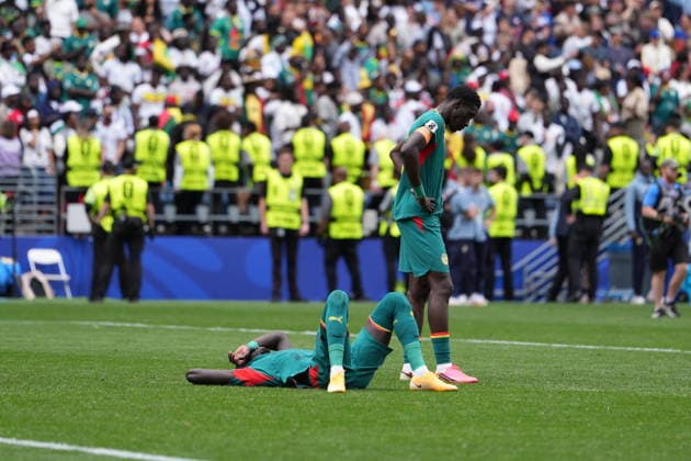Belgium v Senegal - FIFA World Cup, WM, Weltmeisterschaft, Fussball 2026 - Round of 32 SEATTLE, USA - JULY 01: Players of Senegal react after the 2026 FIFA World Cup Round of 32 match between Belgium and Senegal at Lumen Field (Seattle Stadium) in Seattle, Washington, United States on July 01, 2026. Ercin Erturk Anadolu Washington United States. Editorial use only. Please get in touch for any other usage.  Copyright: x2026xAnadoluxErcinxErturkx
