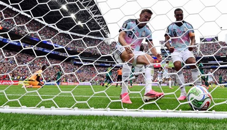 Belgium s Youri Tielemans scores from penalty during a soccer game between Belgian national team, Nationalteam Red Devils and Senegal, on Wednesday 01 July 2026, at the Seattle Field, in Seattle, a 1 16 finals game in the FIFA World Cup, WM, Weltmeisterschaft, Fussball 2026. DIRKxWAEM  x180130224x
