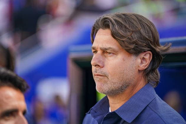 USA: Fußball FIFA World Cup, WM, Weltmeisterschaft, Fussball 2026, Sechzehntelfinale - USA vs Bosnien - Herzegowina im Levi™s Stadium (Santa Clara, San Francisco Bay Area, Kalifornien): Mauricio Pochettino (Trainer, USA) *** 2026 FIFA World Cup: USA vs. Bosnia and Herzegovina in the Round of 32 at Levi’s™ Stadium in Santa Clara, San Francisco Bay Area, California. Mauricio Pochettino, Head Coach, USA Copyright: xJOERANxSTEINSIEKx