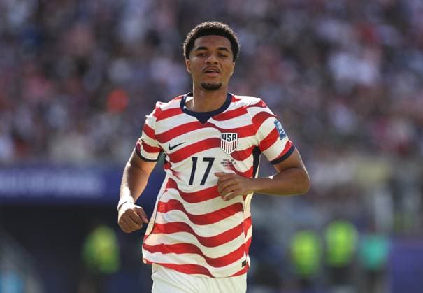 . - United States Of America v Bosnia and Herzegovina, FIFA World Cup, WM, Weltmeisterschaft, Fussball 2026, Round Of 32, Levi Stadium, San Francisco Stadium, Santa Clara, California, USA, 1st July 2026. DC Photos Crystal Pix Malik Tillman of United States men s national soccer team. - United States Of America v Bosnia and Herzegovina, FiFA World Cup 2026, Round Of 32, Levi Stadium, San Francisco Stadium, Santa Clara, California, USA, 1st July 2026. DC Photos Crystal Pix Santa Clara San Francisco Stadium United States Of America Copyright: xDCxPhotosx CP_United_States_Bosnia_010726_DC_19