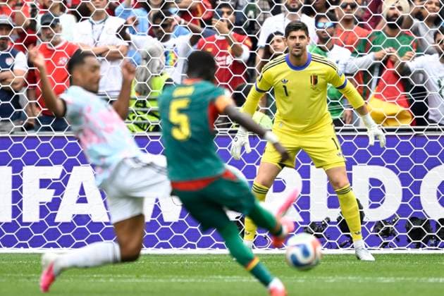 Belgium vs Senegal - 2026 FIFA World Cup, WM, Weltmeisterschaft, Fussball SEATTLE, USA - JULY 01 : Courtois Thibaut goalkeeper of Belgium in action during the FIFA World Cup 2026 Round of 32 match between Belgium and Senegal at the Lumen Field stadium on July 01, 2026 in Seattle, USA, 15 06 2026 Seattle United States of America  Copyright: xNicoxVereeckenx