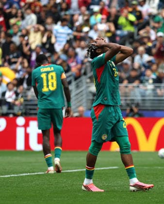 (260702) -- SEATTLE, July 2, 2026 -- Ibrahim Mbaye (R) of Senegal looks dejected after failing to score during the round of 32 match between Belgium and Senegal at the 2026 FIFA World Cup, WM, Weltmeisterschaft, Fussball at Seattle Stadium in Seattle, the United States, July 1, 2026. ) (SP)U.S.-SEATTLE-FOOTBALL-FIFA WORLD CUP-ROUND OF 32-BEL VS SEN MaoxSiqian 