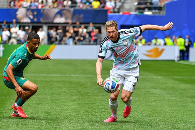 July 01, 2026: Belgium midfielder Kevin de Bruyne (7) during the FIFA World Cup, WM, Weltmeisterschaft, Fussball knockout round of 32 match between Belgium and Senegal in Seattle, WA.Belgium defeated Senegal 3-2 on a penalty kick near the end of the second overtime period. CSM Seattle United States - ZUMAc04_ 20260701_zma_c04_060 Copyright: xStevexFaberx