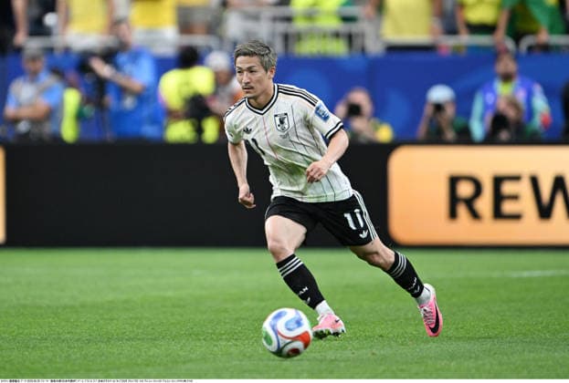 Daizen Maeda of Japan during the FIFA World Cup, WM, Weltmeisterschaft, Fussball 2026 Round of 32 soccer match between Brazil 2-1 Japan at Houston Stadium in Houston, Texas, United States, June 29, 2026. Noxthirdxpartyxsales  aflo_336546380 TakamotoxTokuharax