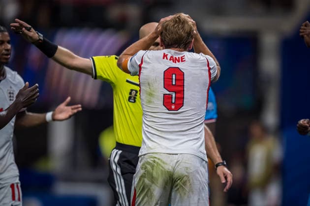 July 1, 2026, Atlanta, Georgia, USA: England forward Harry Kane (9) argues a call against DR Congo during their World Cup: Round of 32 match at Atlanta Stadium in Atlanta, Georgia. England wins the game, 2:1 in regulation play. World Cup: Round Of 32: England Vs DR Congo: Harry Kane  - ZUMAa161 20260701_aaa_a161_423 Copyright: xWalterxArcex xGMGx