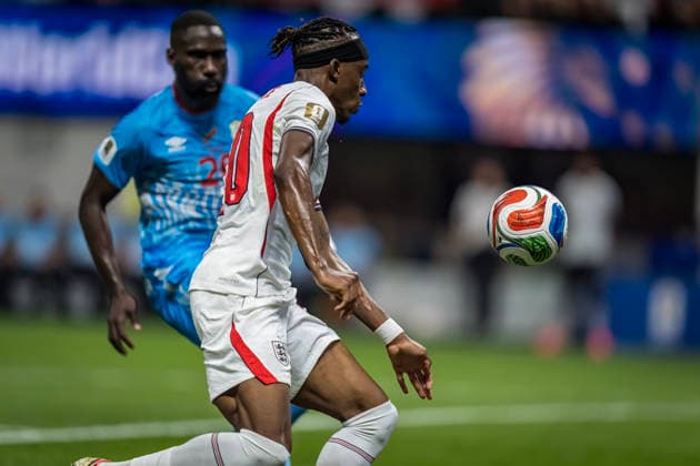 July 1, 2026, Atlanta, Georgia, USA: England forward Noni Madueke (20) plays against DR Congo during their World Cup: Round of 32 match at Atlanta Stadium in Atlanta, Georgia. England wins the game, 2:1 in regulation play. World Cup: Round Of 32: England Vs DR Congo: Noni Madueke  - ZUMAa161 20260701_aaa_a161_424 Copyright: xWalterxArcex xGMGx