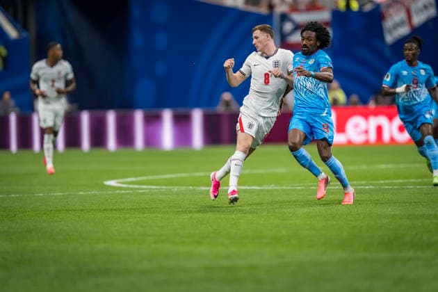 July 1, 2026, Atlanta, Georgia, USA: England midfielder Elliot Anderson (8) plays against DR Congo during their World Cup: Round of 32 match at Atlanta Stadium in Atlanta, Georgia. England wins the game, 2:1 in regulation play. World Cup: Round Of 32: England Vs DR Congo: Elliot Anderson  - ZUMAa161 20260701_aaa_a161_481 Copyright: xWalterxArcex xGMGx