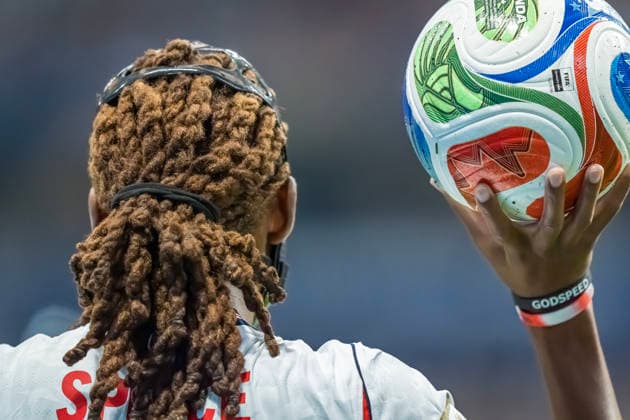July 1, 2026, Atlanta, Georgia, USA: England defender Djed Spence (25) throws the ball in against DR Congo during their World Cup: Round of 32 match at Atlanta Stadium in Atlanta, Georgia. England wins the game, 2:1 in regulation play. World Cup: Round Of 32: England Vs DR Congo: Djed Spence  - ZUMAa161 20260701_aaa_a161_487 Copyright: xWalterxArcex xGMGx