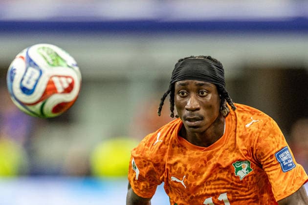 June 30, 2026, Dallas, United States: Yan Diomande of Ivory Coast seen in action during FIFA World Cup, WM, Weltmeisterschaft, Fussball 2026 football match between Ivory Coast and Norway at AT&T Stadium .. Final score; Ivory Coast 1:2 Norway. Dallas United States - ZUMAs197 20260630_aaa_s197_485 Copyright: xGrzegorzxWajdax