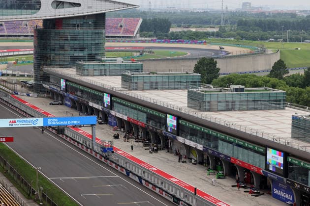FE Boxengasse, FIA Formel E Weltmeisterschaft Saison 12, Shanghai E- Prix, China, 02.07.2026, Shanghai International Circuit *** FE Pit Lane, FIA Formula E World Championship Season 12, Shanghai E-Prix, China, July 2, 2026, Shanghai International Circuit