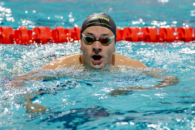 2026-07-02 European Swimming Trials EINDHOVEN, NETHERLANDS - JULY 2: Arno Kamminga of the Netherlands after competing in the Men s 50m Breaststroke during European Swimming Trials at Tongelreep National Swimming Centre on July 2, 2026 in Eindhoven, Netherlands. (Photo by Joris Verwijst BSR Agency) Eindhoven Netherlands Content not available for redistribution in The Netherlands directly or indirectly through any third parties. Copyright: xBSRxAgencyx