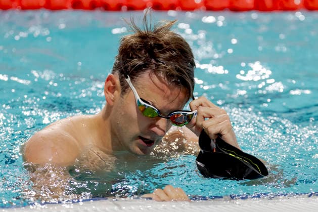 2026-07-02 European Swimming Trials EINDHOVEN, NETHERLANDS - JULY 2: Arno Kamminga of the Netherlands after competing in the Men s 50m Breaststroke during European Swimming Trials at Tongelreep National Swimming Centre on July 2, 2026 in Eindhoven, Netherlands. (Photo by Joris Verwijst BSR Agency) Eindhoven Netherlands Content not available for redistribution in The Netherlands directly or indirectly through any third parties. Copyright: xBSRxAgencyx