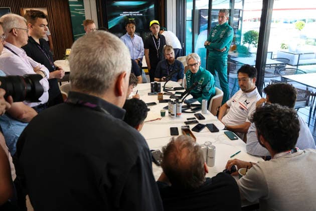 Formula 1 Pirelli British Grand Prix 2026. Mike Krack, Aston Martin Aramco Formula One Team, Shintaro Orihara, Honda, during Formula 1 Pirelli British Grand Prix 2026. on July 2., 2026 in Silverstone Circuit, Silverstone, United Kingdom, Zsombor Toth Silverstone Silverstone Circuit West Northamptonshire United Kingdom
