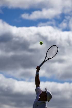 Arthur Fery serving during his second round match Wimbledon Tennis Championships, Day 4, The All England Lawn Tennis and Croquet Club, London, UK - 02 Jul 2026London The All England Lawn Tennis and United Kingdom  Copyright: xKieranxMcManus Shutterstockx 16970349d