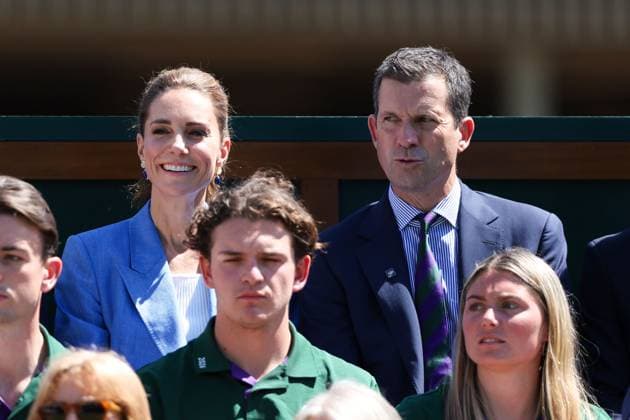 Catherine, Duchess of Cambridge and Tim Henman watch Arthur Fery Wimbledon Tennis Championships, Day 4, The All England Lawn Tennis and Croquet Club, London, UK - 02 Jul 2026London The All England Lawn Tennis and United Kingdom  Copyright: xKieranxMcManus Shutterstockx 16970349o