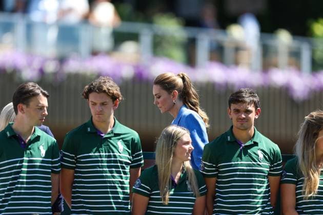 Catherine, Duchess of Cambridge arrives Wimbledon Tennis Championships, Day 4, The All England Lawn Tennis and Croquet Club, London, UK - 02 Jul 2026London The All England Lawn Tennis and United Kingdom  Copyright: xKieranxMcManus Shutterstockx 16970349v
