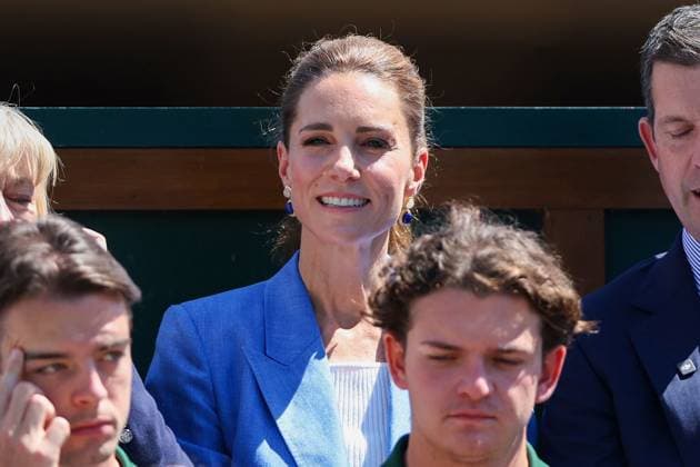 Catherine, Duchess of Cambridge watches Arthur Fery Wimbledon Tennis Championships, Day 4, The All England Lawn Tennis and Croquet Club, London, UK - 02 Jul 2026London The All England Lawn Tennis and United Kingdom  Copyright: xKieranxMcManus Shutterstockx 16970349w